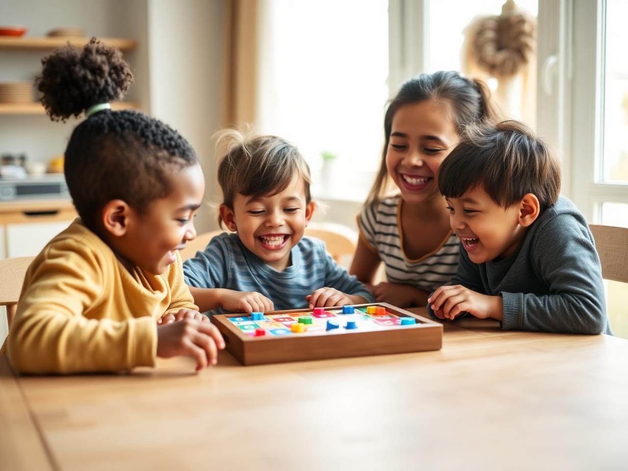 Crianças felizes brincando